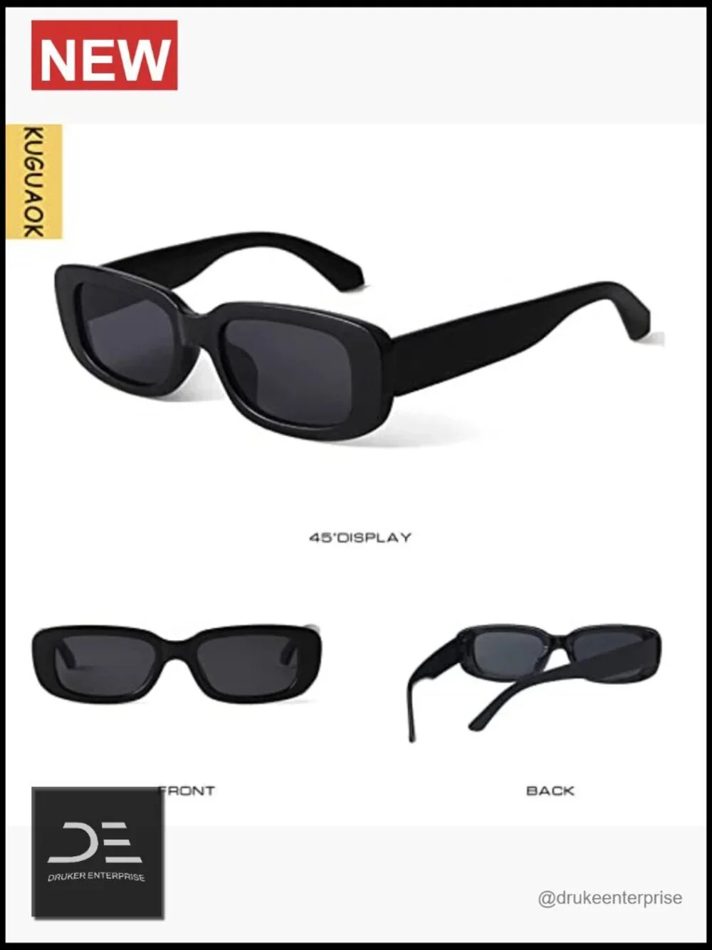 Retro Square Sunglasses UV Protection Unisex Small Frame